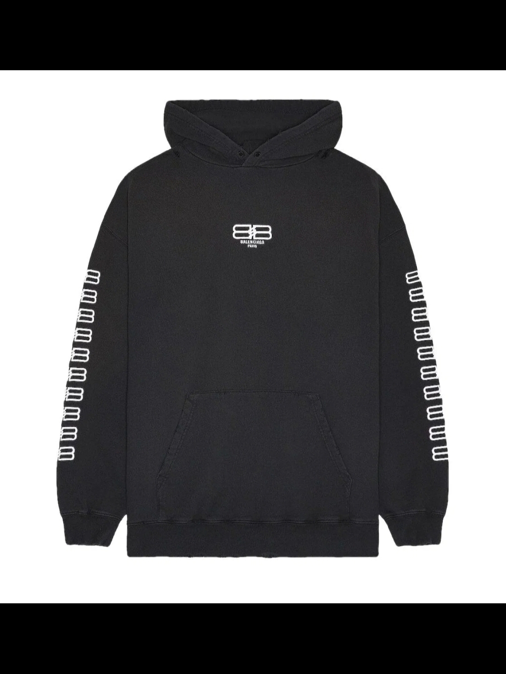 Balenciaga Print Logo Hoodie, L